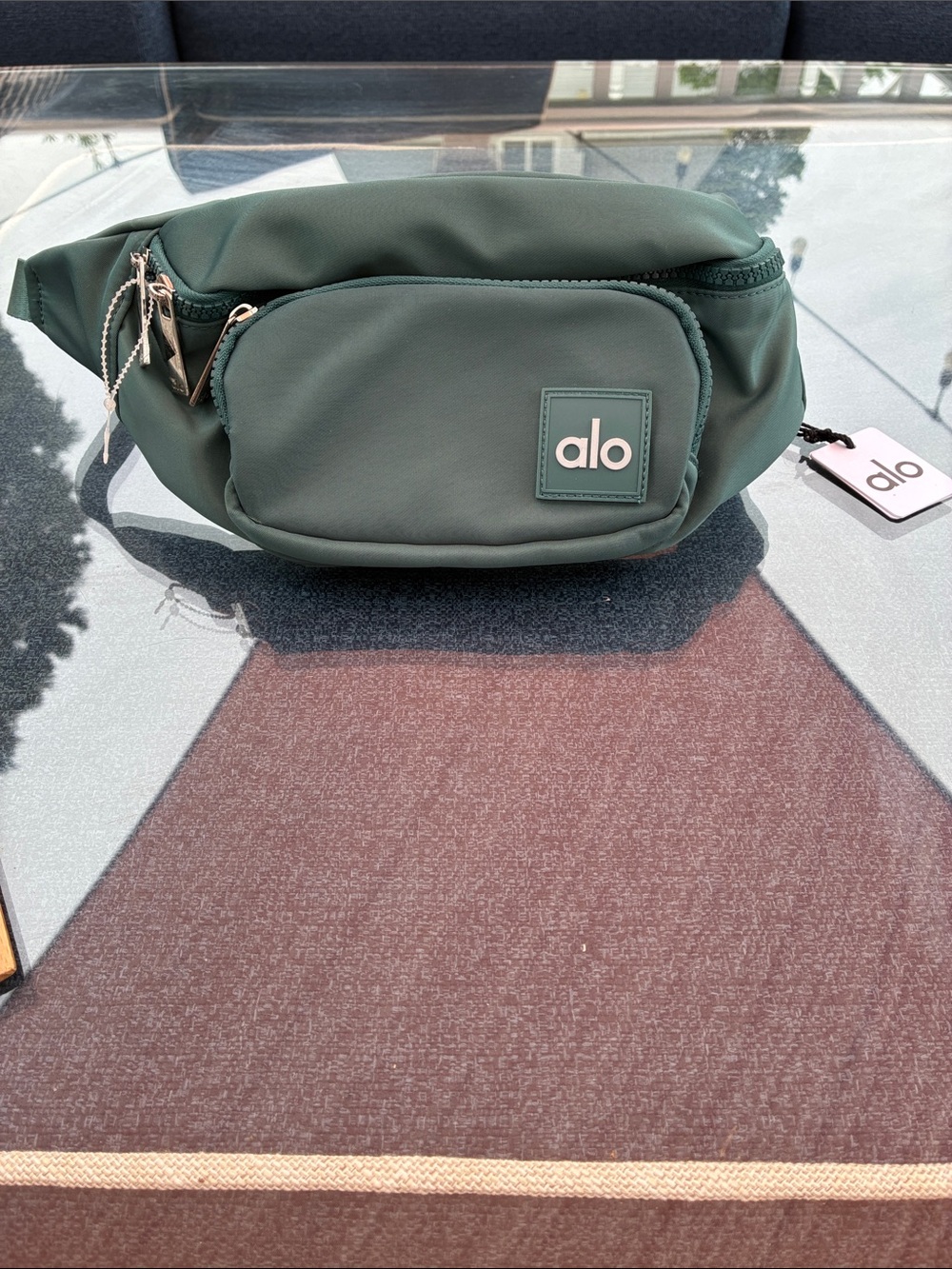 ALO Yoga Green Crossbody Belt Bag